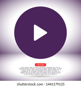 video play vector eps 10 icon , Lorem ipsum flat design