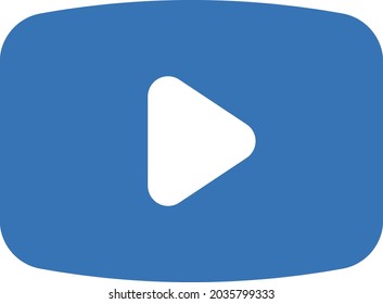 icono de color de glifo vectorial de reproducción de vídeo