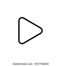 Plantilla de logotipo de ilustración de vector de reproducción de vídeo para muchos fines. Aislado sobre fondo blanco.