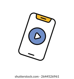 Video Playback Icon vector stock illustration
