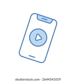 Video Playback Icon vector stock illustration