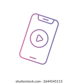 Video Playback Icon vector stock illustration