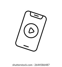 Video Playback Icon vector stock illustration