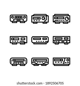 Icono de reproducción de vídeo o logotipo símbolo de signo aislado ilustración vectorial - Colección de iconos vectoriales de estilo negro de alta calidad
