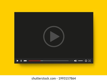 Video-Player-Barvorlage für Ihr Design für Website und App