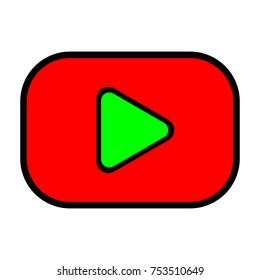 Video Player Button – vector