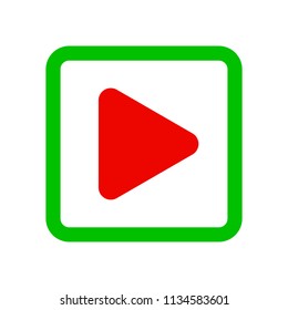 Video Player Button – vector for stock