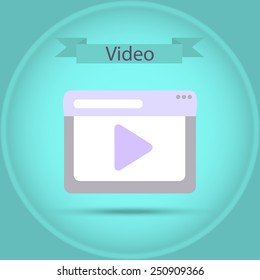 Video player colorful windows