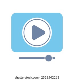 ícone da linha de conceito do player de vídeo. Ilustração de elemento simples. design de símbolo de contorno de conceito de player de vídeo.