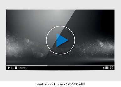 video player design in vector 