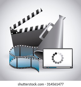 video player design, vector illustration eps10 graphic 