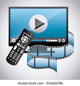 video player design, vector illustration eps10 graphic 