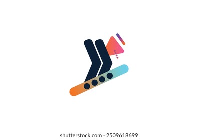 Video player flat logo design. Music player and video player icon.. Icon that can be applied anywhere, pixel perfect and modern style design