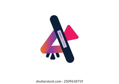 Design de logotipo plano do player de vídeo. Ícone do player de música e do player de vídeo. Ícone que pode ser aplicado em qualquer lugar, pixel perfeito e design de estilo moderno