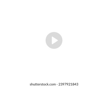 Video player frame template for mobile apps, movie windows. Video play screen on white background.