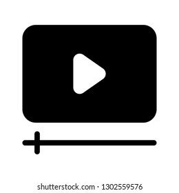 video player glyph icon