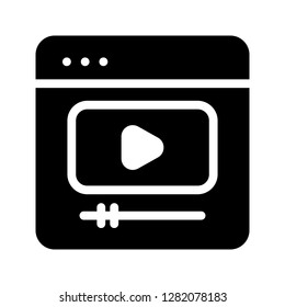 video player glyphs icon 