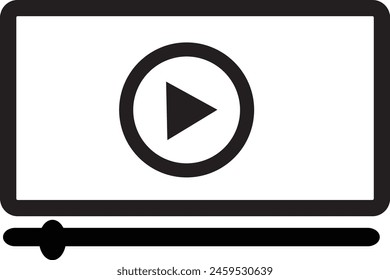 Video Diseño de icono de reproductor EPS 10.