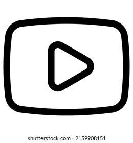 Video Player icon design, vector illustration, best used for presentations or web apps
