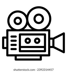 ilustración de icono de reproductor de vídeo para aplicación web, etc
