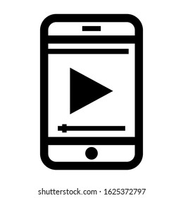 video player icon or logo isolated sign symbol vector illustration - high quality black style vector icons
