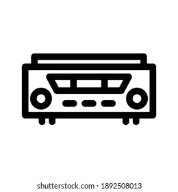 Video Player icon or logo isolated sign symbol vector illustration - high quality black style vector icons
