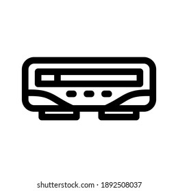 Video Player icon or logo isolated sign symbol vector illustration - high quality black style vector icons
