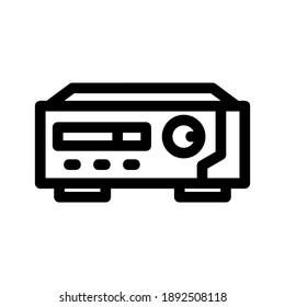 Video Player icon or logo isolated sign symbol vector illustration - high quality black style vector icons
