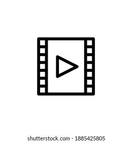 Video player icon. Music and video multimedia icons. Vector