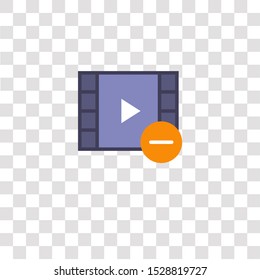 video player icon sign and symbol. video player color icon for website design and mobile app development. Simple Element from interaction assets collection for mobile concept and web apps icon.
