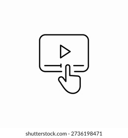 video player icon sign vector