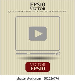 Video Player icon or symbol