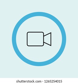 video player icon symbol. Premium quality isolated video player vector icon in trendy style. video player element.