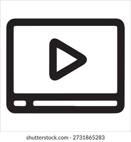 Interfaz de medios Abstractas del Vector del icono del reproductor