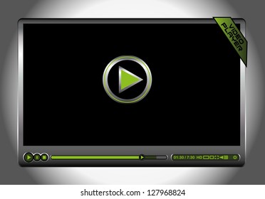 video player icon vector art