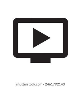 Video player icon vector design in eps 10 