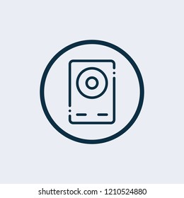 Video player icon. Vector illustration
