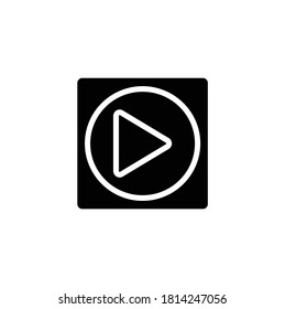 Icono de reproductor de vídeo (ilustración vectorial)