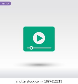 Video-Player-Symbol. Vektorgrafik EPS10.
