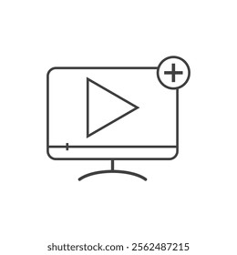 video player icon vector illustration