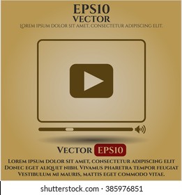 Video Player icon vector illustration