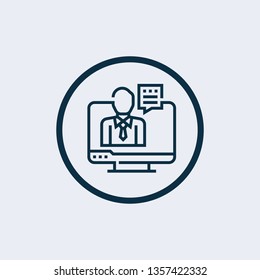 Video player icon vector icon on white background. Video player icon modern icon for graphic and web design.