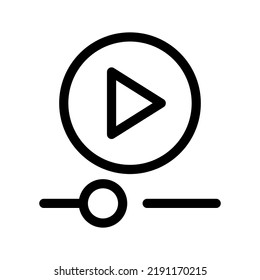 Video Player Icon Vector Symbol Design Illustration