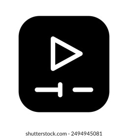 Video Player Symbol Vektorgrafik Symbol Design Illustration