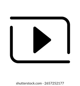 Video Ilustración de diseño de símbolo de Vector de icono de jugador