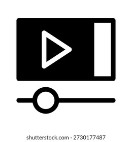 Video Ilustración de diseño de símbolo de Vector de icono de jugador
