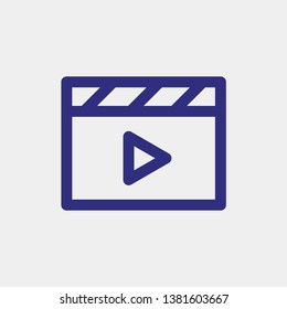 Video player icon vector for ui/ux design