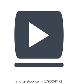 Video-Player icon.streaming, Video-Player. (Vektorgrafik)