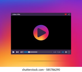 video player interface