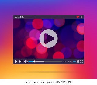 video player interface